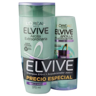 Elvive Arcilla Pack Shampoo + Acondicionador