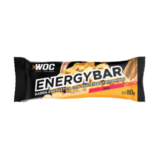 Energy Bar Woc Barra Energética 80g Maní y Almendras