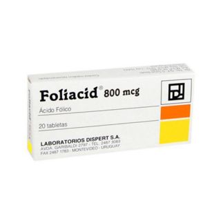 FOLIACID 800 MCG/20 COMP