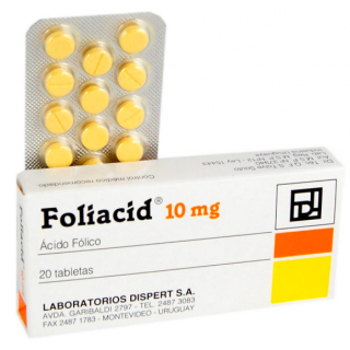 FOLIACID 10 MG/20 COMP