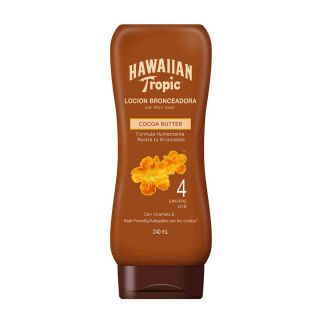 Loción Bronceadora Hawaiian Tropic F4 Cocoa Butter 240ml