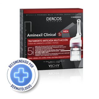VICHY DERCOS AMINEXIL CLINICAL 5 HOMBRE | AMP X 12
