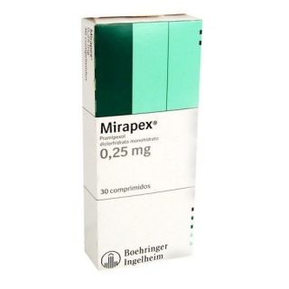 MIRAPEX 0.25 MG 30 COMP