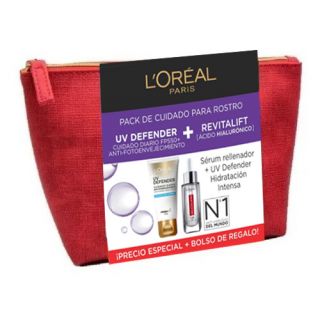 PACK REVITALIFT HIALURONICO SERUM + UV DEFENDER + BOLSO 