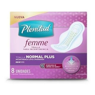 PLENITUD FEMME TOALLA NORMAL PLUS 8 U