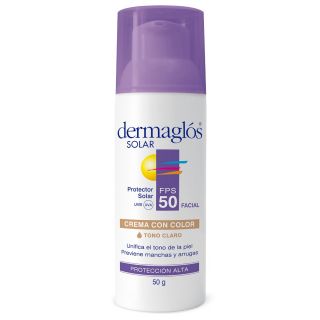 DERMAGLOS SOLAR FACIAL F50 CREMA TONO CLARO 50 GR