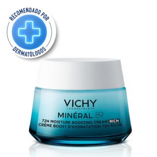 Vichy Mineral 89 Crema Hidratante 72h Textura Rica 50ml